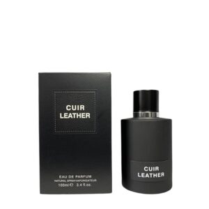 Fragrance World Cuir Leather kvepalų buteliukas su dėžute, 100 ml