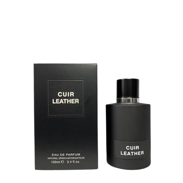 Fragrance World Cuir Leather smaržu pudelīte ar kastīti, 100 ml