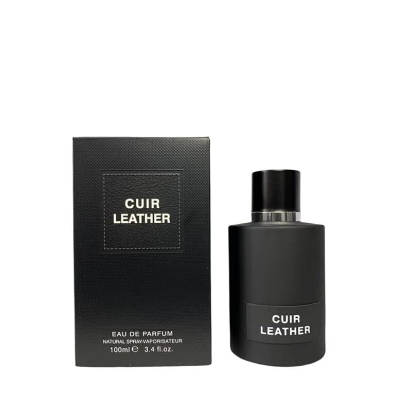 Fragrance World Cuir Leather kvepalų buteliukas su dėžute, 100 ml