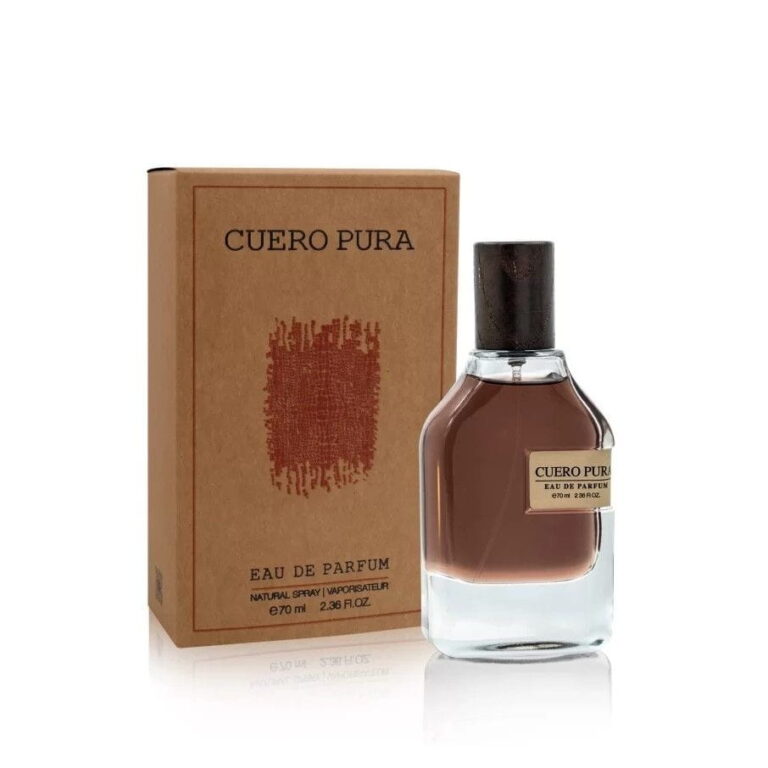 Fragrance World Cuero Pura kvepalų buteliukas ir dėžute, 70 ml
