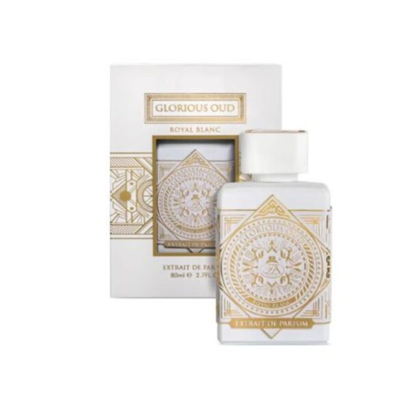 Fragrance World Glorious Oud Royal Blanc kvepalų buteliukas su dėžute 80 ml