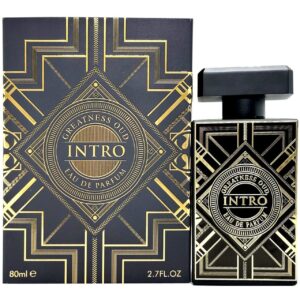 Fragrance World Intro Greatness Oud kvepalų buteliukas su dėžute 80 ml